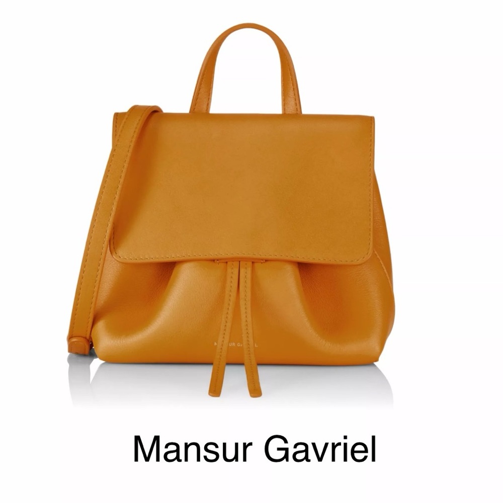 💛Mansur Gavriel Mini Lady Soft Leather Satchel- spring/ summer color
